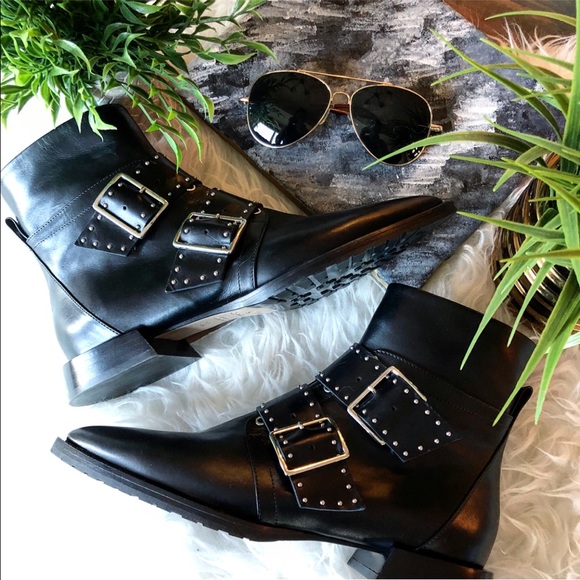 Capezzani Shoes - NWT Italian Leather Capezzani Studded Ankle Boots